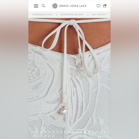 NWOT |Grace Loves Lace |Honey Rose |Lace Wedding Dress - Picture 6 of 15